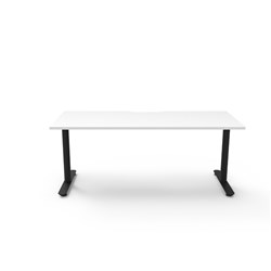 Rapidline Halo Static Single Sided Workstation 1800W x 750D x 730mmH Natural White/Black