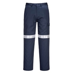 Portwest Bizflame FR Cargo Pants With Tape Size 50 Short Navy