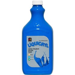 EC Liquicryl Paint 2 Litres Fluorescent Blue