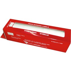 Pricing Gun Labels Best Before Permanent 21 x 12mm Pack Of 10